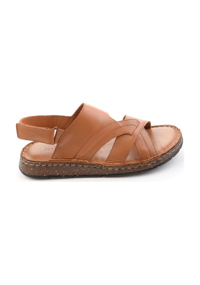 Taba Hakiki Deri Erkek Sandalet E05433011903