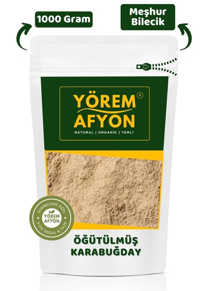 Yörem Afyon Bilecik Yöresinden Sağlıklı Tariflerin Vazgeçilmezi Yüksek Lifli Karabuğday Unu, Greçka 1000gr.