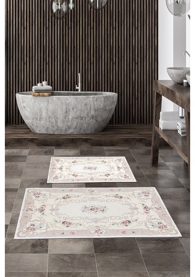 Alanur Trend Kaymaz Taban Dijital Banyo Takımı Kt452 krem