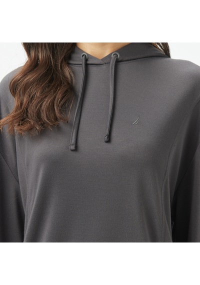 Nautica Kadın Gri Regular Fit Kapüşonlu Sweatshirt 026 55k602t Gri