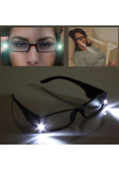 Kitap Okuma Gözlüğü Led Işıklı Camsız Okuma Gözlüğü