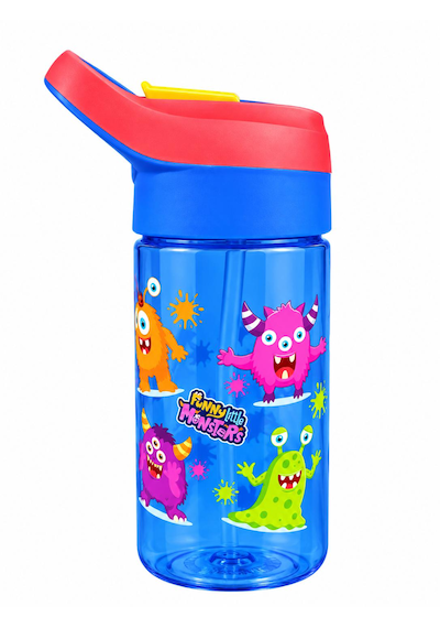 Saygılıofis 3114 Desenli Matara 500 Ml Sevimli Canavarlar Beyaz