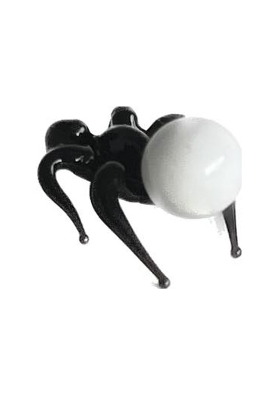 El Yapımı Mini Murano Cam Örümcek Biblo A127-06