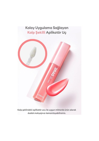 Uzun Süre Kalıcı, Nemli Bitiş Sunan Parlak Tint Dare Tint Dewy Drop Baby Coral Çok Renkli