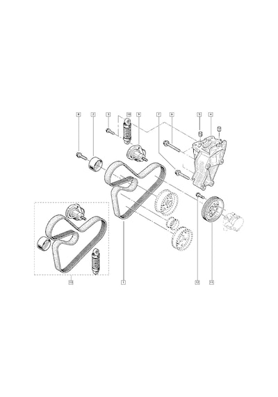 Alternatör Kayış Kiti Clıo Cup 7701477577