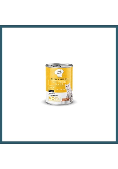Chefs Choice Pate Chicken Tavuklu Tahılsız Ezme Yetişkin Kedi Konservesi 400 Gr Ob