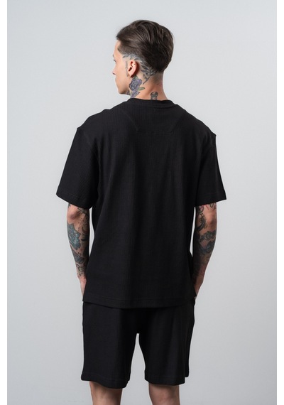 Respire Erkek Countryman Nakışlı Regular Fit T-shirt Siyah