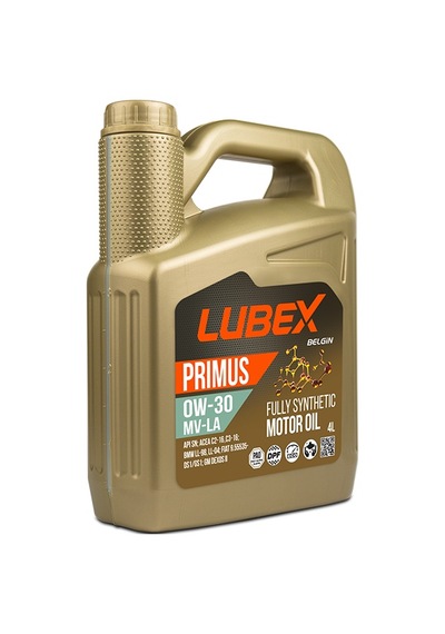 Lubex Primus 0W-30 Dpf Mv-La Tam Sentetik Motor Yağı 4 x 4 L