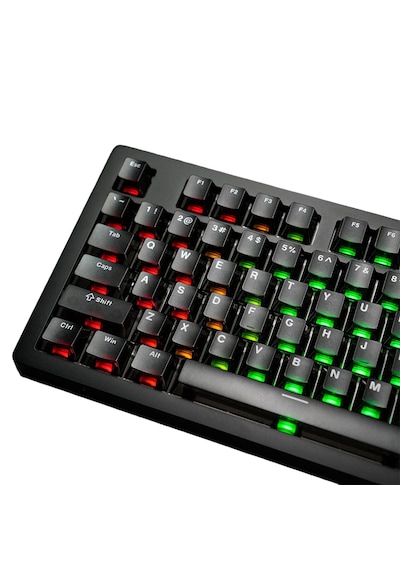 Akko Monsgeek M3 V5 He Black Transparent Astroaim Manyetik Switch 8k Hz Hall Effect Hotswap Rgb Kablosuz İngilizce Gaming Klavye
