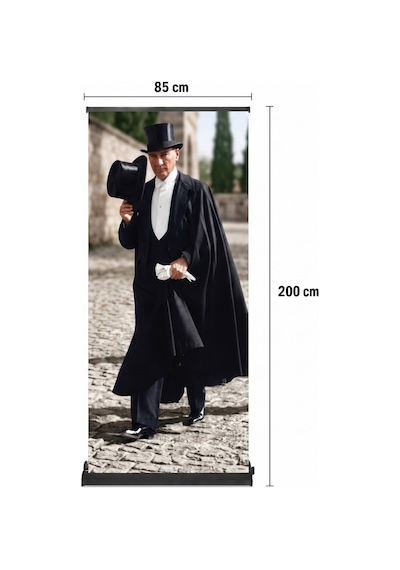 Atatürk Poster Baskılı Pro Roll Up Banner 85x200cm No:3 Diğer