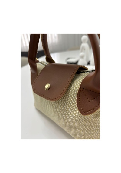 Store Mini Şık Kadın Çanta Ekru