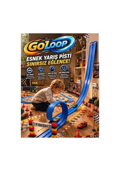 Goloop 360 Ayarlanabilir Yarış Pisti 4 Metre