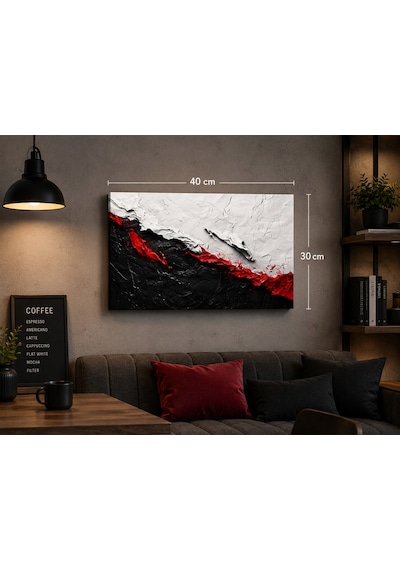 Premium Seri Altın Başaklar Soyut Kanvas Tablo Yatay Modern Lüks Duvar Dekoru Salon Tablosu