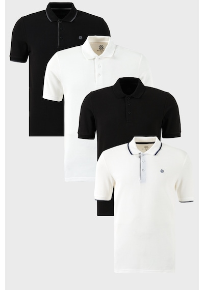 Buratti Erkek T Shirt 590211827s4 Siyah-beyaz-beyaz-siyah Siyah - Siyah
