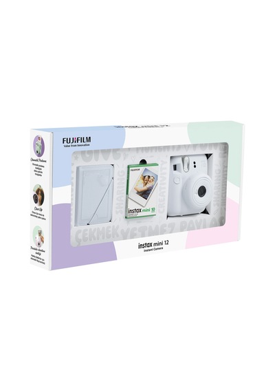 Fujifilm ﻿İnstax Mini 12 Fotoğraf Makinesi + 10'Lu Film + 28'Li Mini Albüm Seti