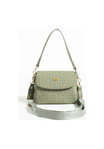 Just Polo Kadın Ayarlanabilir Askılı Şık El & Omuz Çantası Ve Cüzdanı Kombin Shopper Yeşil