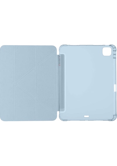 Apple Uyumlu iPad Pro 11 İnç 3.nesil M1 2021 Kılıf Üçgen Katlanabilir Kalem Şarj Bölmeli Kılıf Kapaklı Kılıf