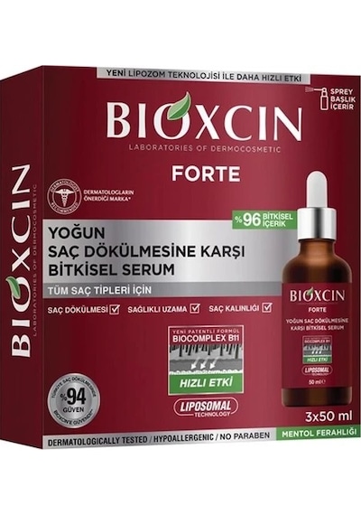 Bioxcin Forte Yoğun Saç Dökülmesine Karşı Serum 3 X 50 Ml