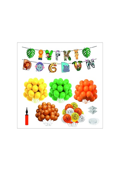 Safari Mega Balon+banner Seti
