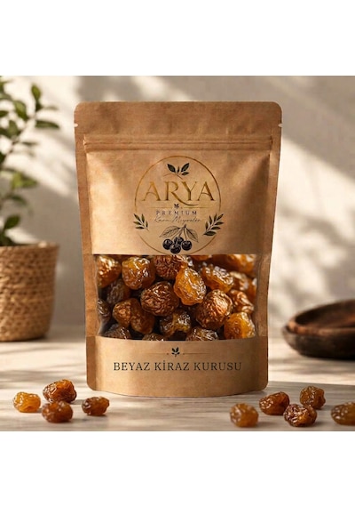 Arya Premium Güneşte Kurutulmuş Beyaz Kiraz Kurusu 100 G