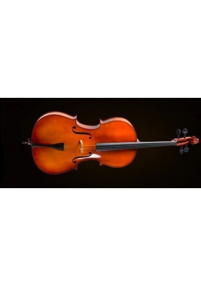 Valencia Ce400g34 Cello Kılıflı yay reçine. 3/4 Scale. German Si