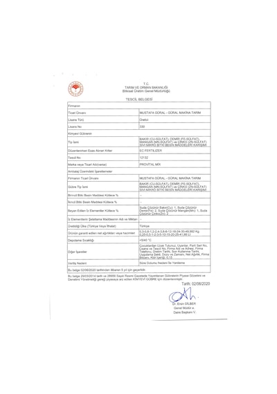 Gmt Provital Mix 1 Lt Sıvı Mikro Bitki Besin Maddeleri Karışımı