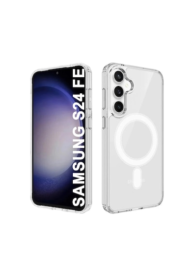 Samsung Uyumlu Galaxy S24 Fe Şeffaf Magsafe Kılıf Şeffaf