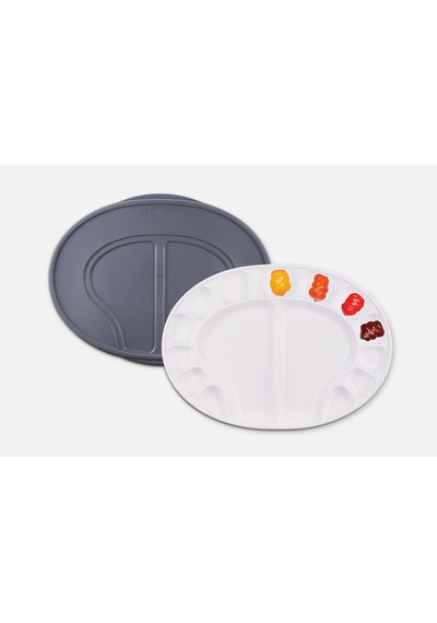 Kapaklı Plastik Oval Palet