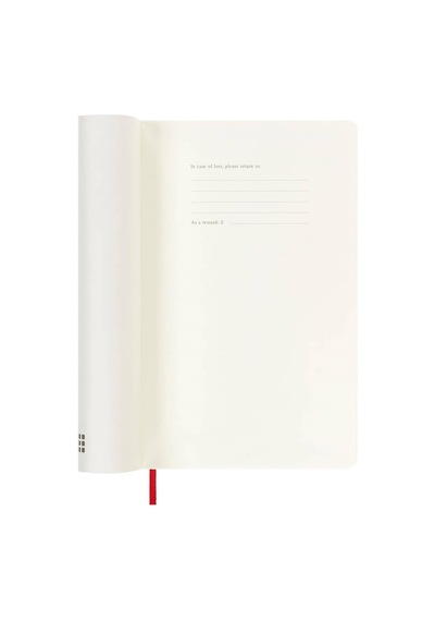 Moleskine 12 Ay Günlük Ajanda L Boy 13x21 Cm Yumuşak Kapak Kızıl Kırmızı Kırmızı