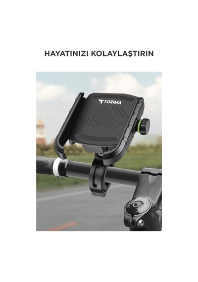 Motor Ve Bisiklet Telefon Tutucu Jx-044 Siyah Siyah