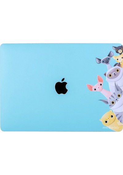 Apple Uyumlu MacBook Air Kılıf Laptop Koruyucu Kaplama Sticker A2179 İle Animal03 001