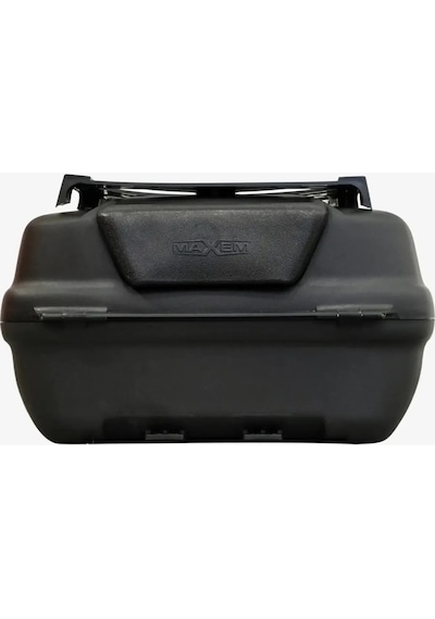 Maxem Motosiklet Arka Çanta 45 Litre Sırt Dayama Ve Üst Tabla Full Set Black Edition Siyah