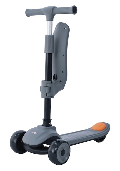 Prego Bluetooth Özellikli Işıklı Katlanabilir Nitro Scooter Gri
