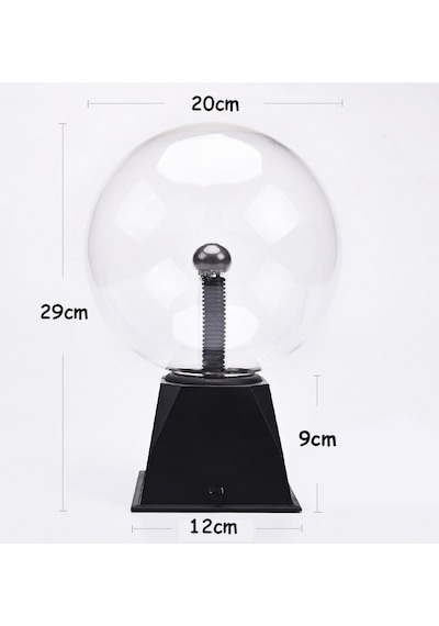 Plazma Küre Jumbo Boy 12V Dokunmaya Sese Ampule Duyarlı