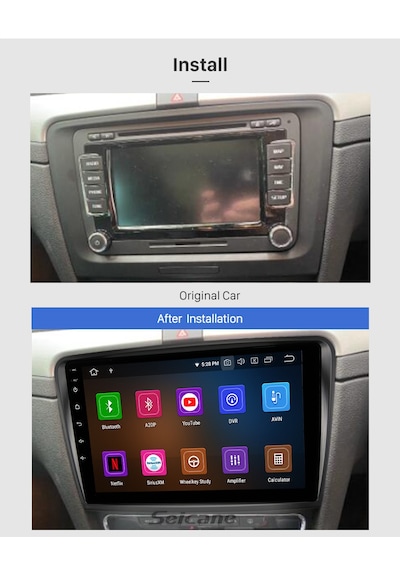 Skoda Superb 2009-2013 Multimedya Navigasyon Usb Kamera Carplayer 4 Ram