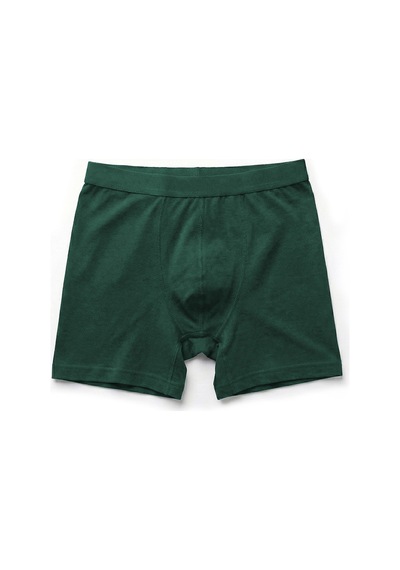 Just Inner Erkek Tekli Modal Pamuklu Boxer Uzun Paça İnce Bel Lastikli Nefes Alan Doku 135011 Yeşil