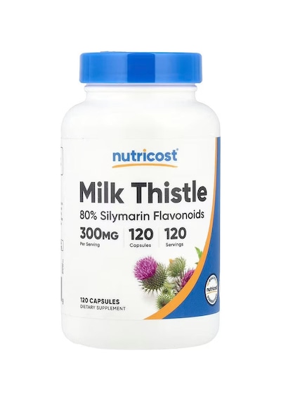 Nutricost Milk Thistle 80% 300 Mg 120 Caps