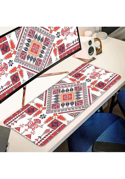 Sge Teknoloji 70x30 Cm Antika Desen Kaydırmaz Taban Speed Yüzey Oyuncu Mouse Pad Gaming