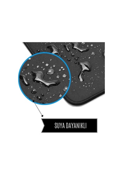 Sonictouch Siyah Pürüzsüz Dikişsiz Xxl Gaming Oyuncu Masaüstü Mouse Pad 25x30cm