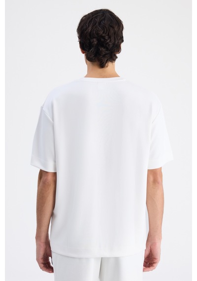Twn Relaxed Fit Ekru Düz T-shirt 6ec144701535m Çok Renkli