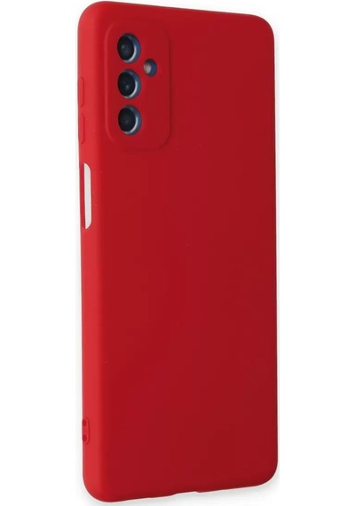 Newface Samsung Galaxy M52 5g Kılıf Nano İçi Kadife Silikon - Kırmızı
