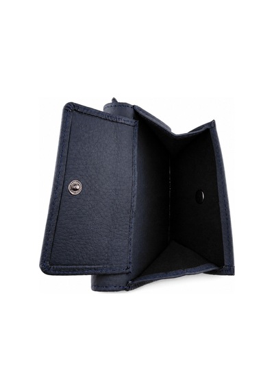 Alphaclub Bag Kadın Hakiki Deri Lacivert Renk Çıtçıtlı Kartlık Ve Cüzdan