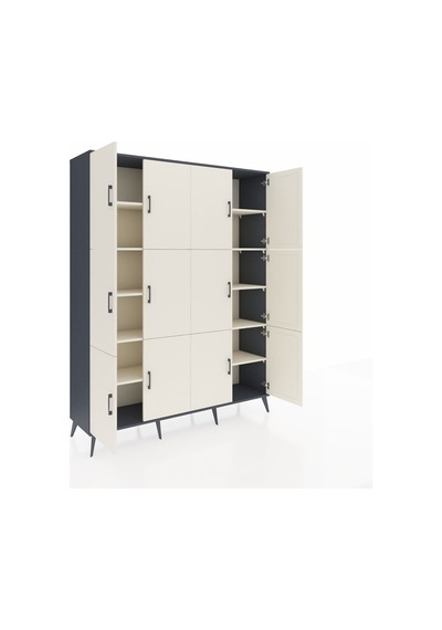 Hyperion Gardrop 10 Raflı 12 Kapaklı 176x44x221 Antrasit-aytaşı Aytaşı Hyperion Gardrop 10 Raflı 12 Kapaklı 176x44x221 Antrasit-aytaşı Aytaşı