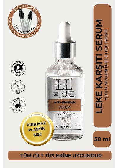 Leke Karşıtı & Ton Eşitleyici Aydınlatıcı Vegan Anti Blemish Cilt Bakım Serumu 50 Ml