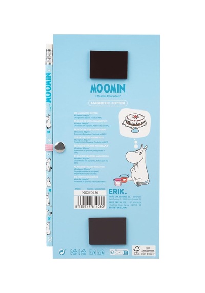 Lexroo Not Defteri Küçük Moomin Moments - Alışveriş Listesi Manyetik Buzdolabı
