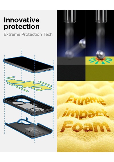 Galaxy A37 İle Uyumlu Kılıf Tough Armor Black - Acs11131