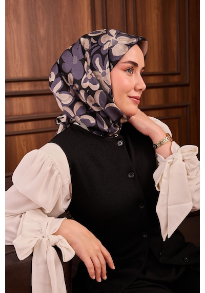 Silk Home Twill İpek Eşarp 11494-21 Siyah
