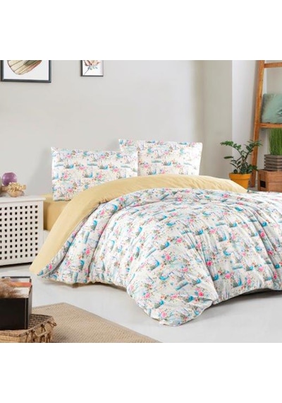 Aryıldız Home Exclusıve Saten Nevresım Cıft Kısılık Pinky Çok Renkli
