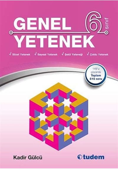 6.Sınıf Genel Yetenek  -  Kadir Gülcü  -  Tudem Yayınları