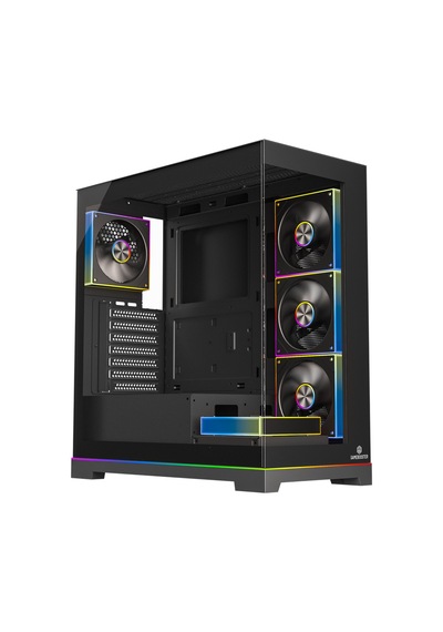 Gamebooster Nyvra Sync 850w 80+ Bronze Atx3.1 Gen5.1 Seaview Argb Atx Mid Tower Siyah Kasa